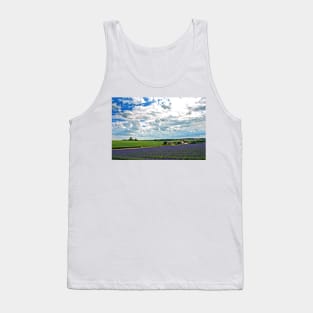 Lavender Field Purple Flowers Cotswolds UK Tank Top